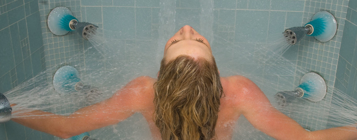 Swiss shower massage benefits